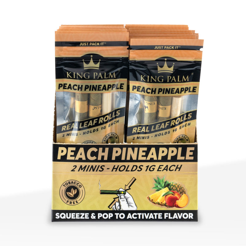 King Palm™ | Mini Rolls | 2 Pack - Various Flavors - 20 Count Palm Pre Rolled Wraps Biohazard Inc   