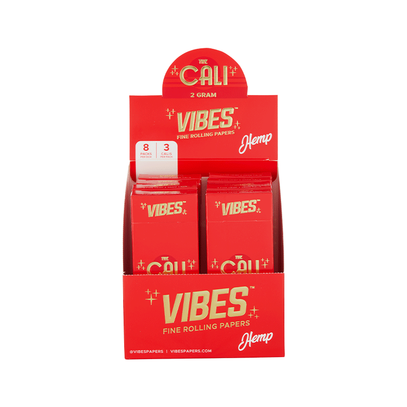 VIBES® | The CALI 2 Gram Pre-Rolled Cones | 110mm - Hemp - 8 Count Pre-Rolled Cones Vibes   