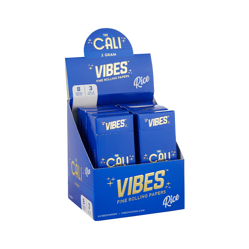 VIBES® | The CALI 2 Gram Pre-Rolled Cones | 110mm - Rice - 8 Count Pre-Rolled Cones Vibes   