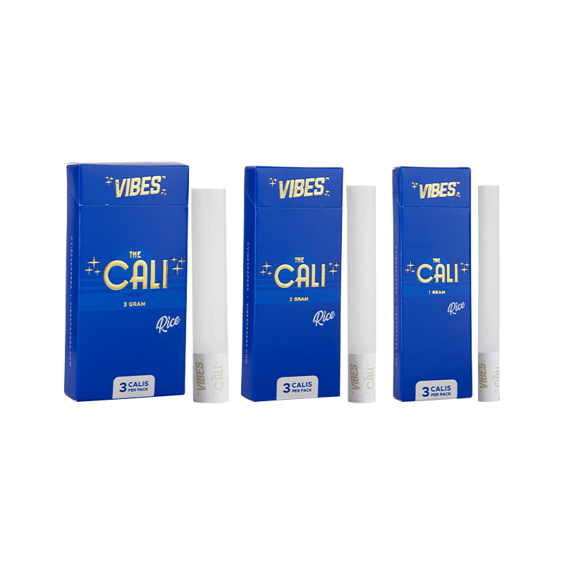 VIBES® | The CALI 2 Gram Pre-Rolled Cones | 110mm - Rice - 8 Count Pre-Rolled Cones Vibes   