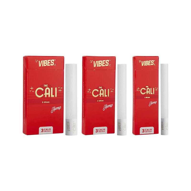 VIBES® | The CALI 3 Gram Pre-Rolled Cones | 110mm - Hemp - 8 Count Pre-Rolled Cones Vibes   