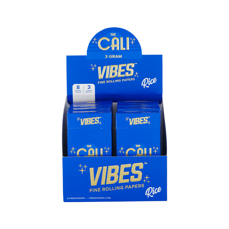 VIBES® | The CALI 3 Gram Pre-Rolled Cones | 110mm - Rice - 8 Count Pre-Rolled Cones Vibes   