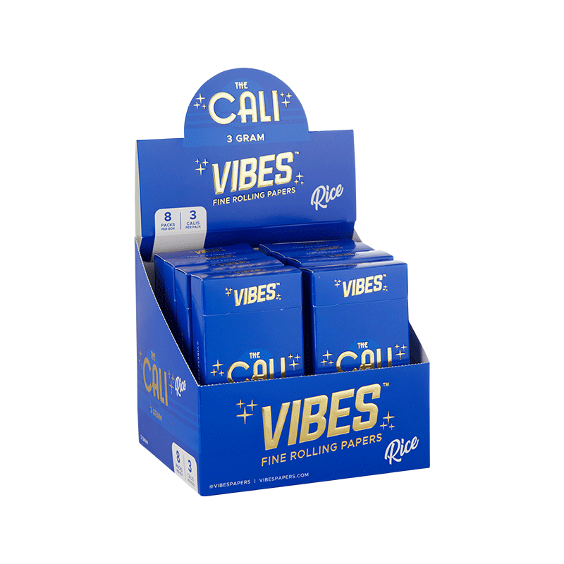 VIBES® | The CALI 3 Gram Pre-Rolled Cones | 110mm - Rice - 8 Count Pre-Rolled Cones Vibes   