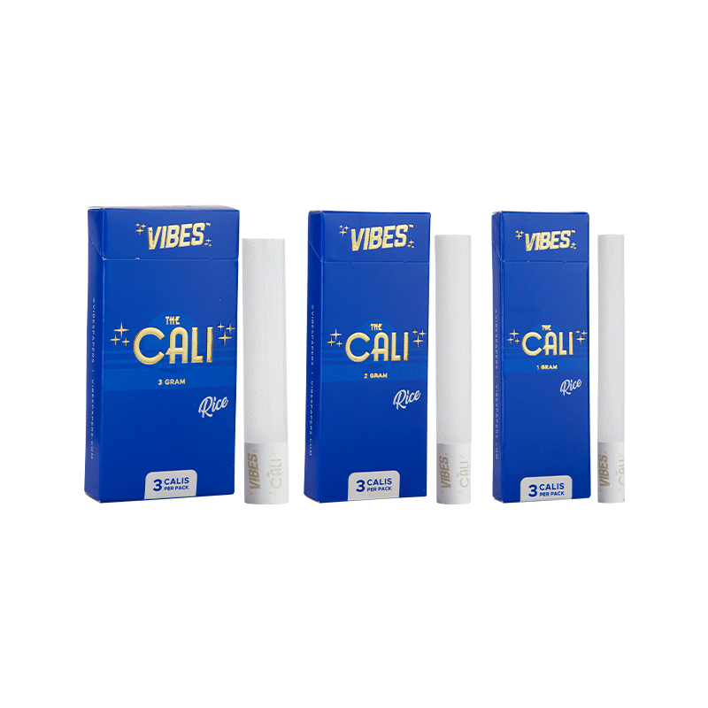 VIBES® | The CALI 3 Gram Pre-Rolled Cones | 110mm - Rice - 8 Count Pre-Rolled Cones Vibes   