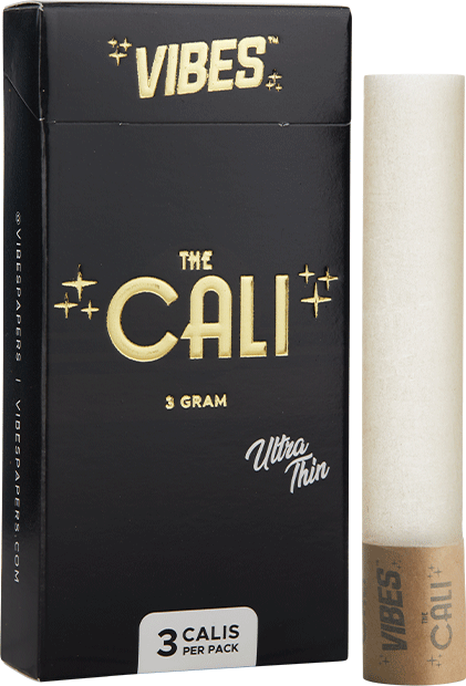 VIBES® | The CALI 3 Gram Pre-Rolled Cones | 110mm - Ultra Thin - 8 Count Pre-Rolled Cones Vibes   