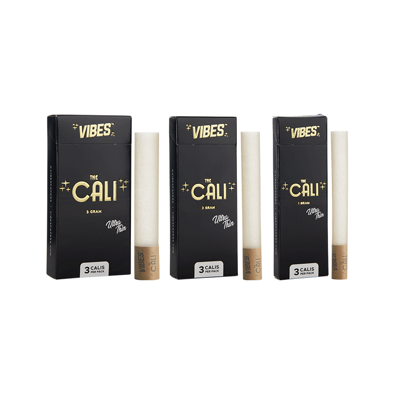 VIBES® | The CALI 3 Gram Pre-Rolled Cones | 110mm - Ultra Thin - 8 Count Pre-Rolled Cones Vibes   