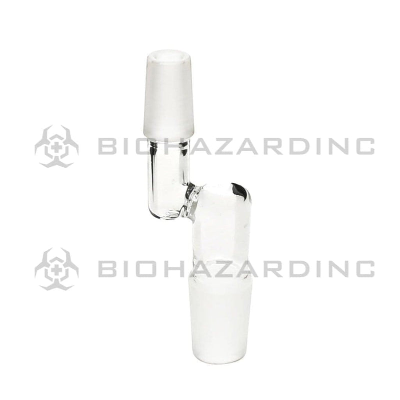 Biohazard Inc Glass Bong Adapter Adapter - Bent 19mm/14mm Male