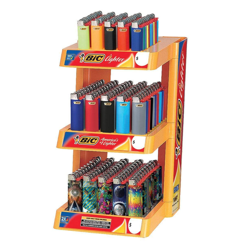 BIC Lighter Display Kit BIC Lighters - 3 Tier Plastic Display