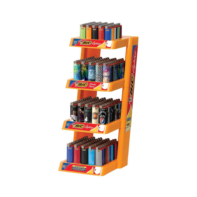 BIC Lighter Display Kit BIC Lighters - 4 Tier Bohemian Display