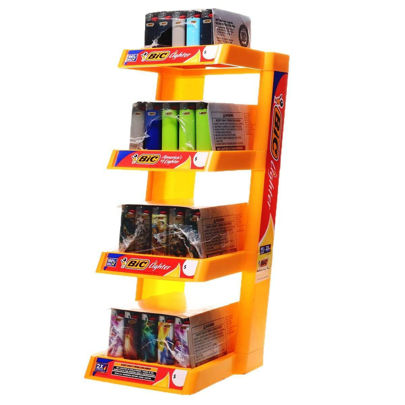 BIC Lighter Display Kit BIC Lighters 4 Tier Display w/ 16  Lighters