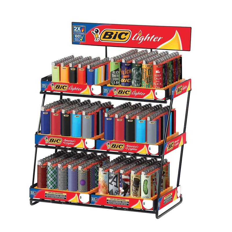 BIC Lighter Display Kit BIC Lighters - 6 Tier Display