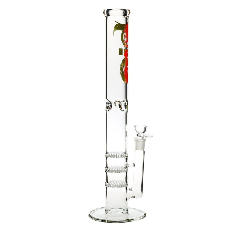 Bio Glass 18" BIO Triple Honeycomb Water Pipe - Rasta Logo