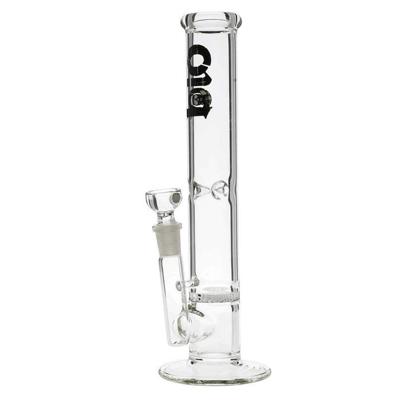 Bio Glass Glass Bong 10" BIO 38mm Honeycomb Water Pipe - Clear