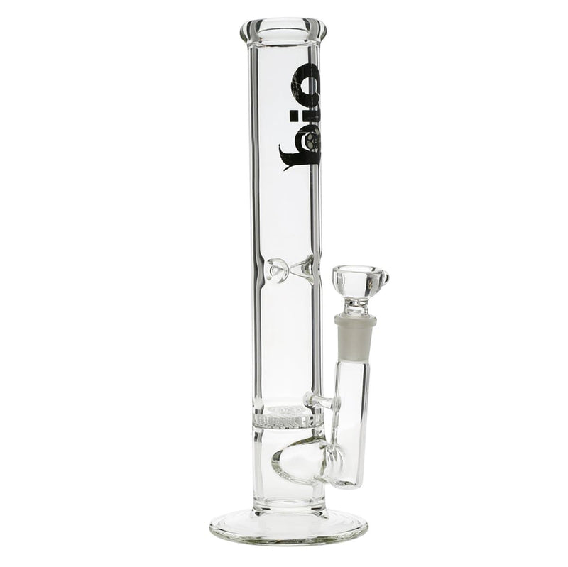 Bio Glass Glass Bong 10" BIO 38mm Honeycomb Water Pipe - Clear