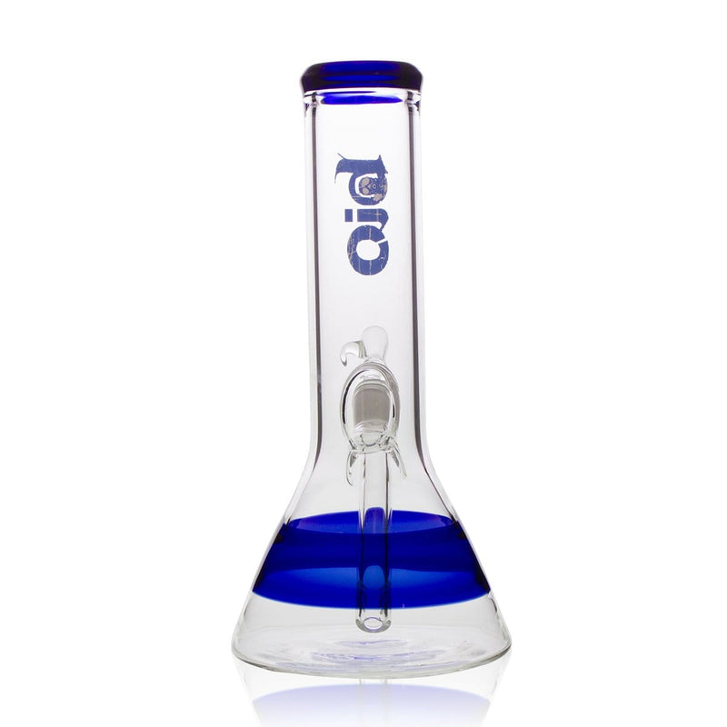 Bio Glass Glass Bong 10" BIO Beaker Water Pipe - Blue Stripe