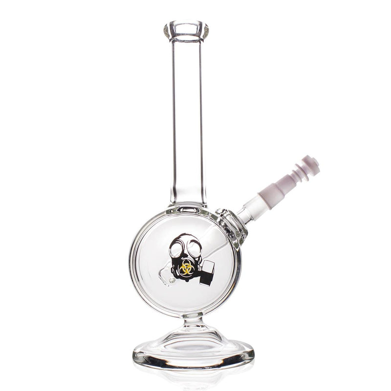 Bio Glass Glass Bong 10" BIO Drum Dab Rig 14mm - Clear