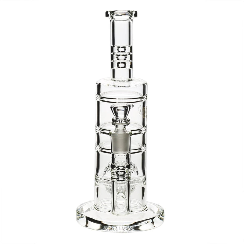 Bio Glass Glass Bong 10" BIO HD Globe Straight Water Pipe - Gold Logo