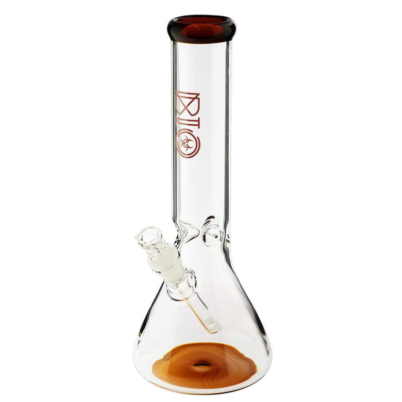 Bio Glass Glass Bong 12" BIO 50mm Beaker Water Pipe - Amber