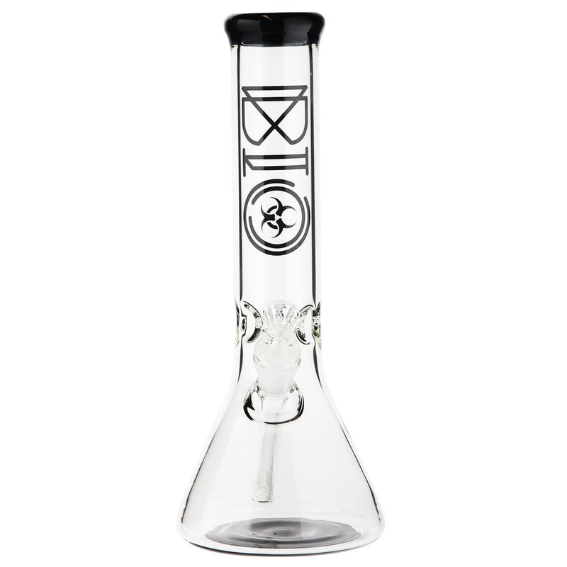 Bio Glass Glass Bong 12" BIO 50mm Beaker Water Pipe - Black