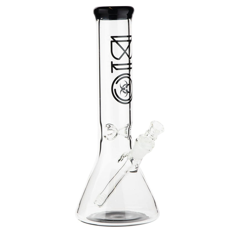 Bio Glass Glass Bong 12" BIO 50mm Beaker Water Pipe - Black