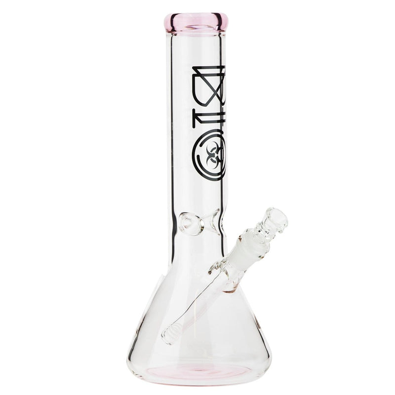 Bio Glass Glass Bong 12" BIO 50mm Beaker Water Pipe - Pink