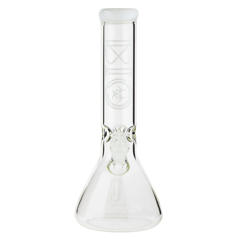 Bio Glass Glass Bong 12" BIO 50mm Beaker Water Pipe - White