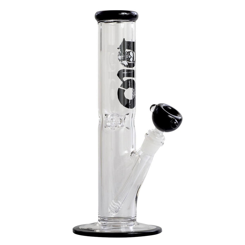 Bio Glass Glass Bong 12" BIO 50mm Straight Water Pipe - Black