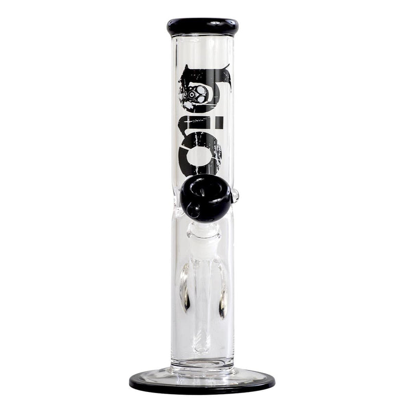 Bio Glass Glass Bong 12" BIO 50mm Straight Water Pipe - Black