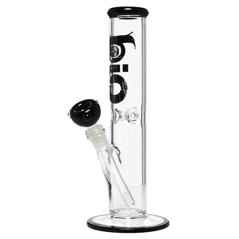 Bio Glass Glass Bong 12" BIO 50mm Straight Water Pipe - Black