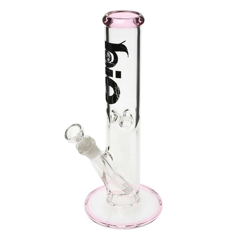 Bio Glass Glass Bong 12" BIO 50mm Straight Water Pipe - Pink