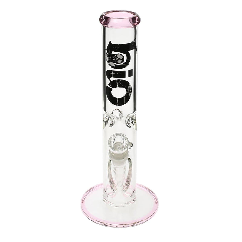 Bio Glass Glass Bong 12" BIO 50mm Straight Water Pipe - Pink