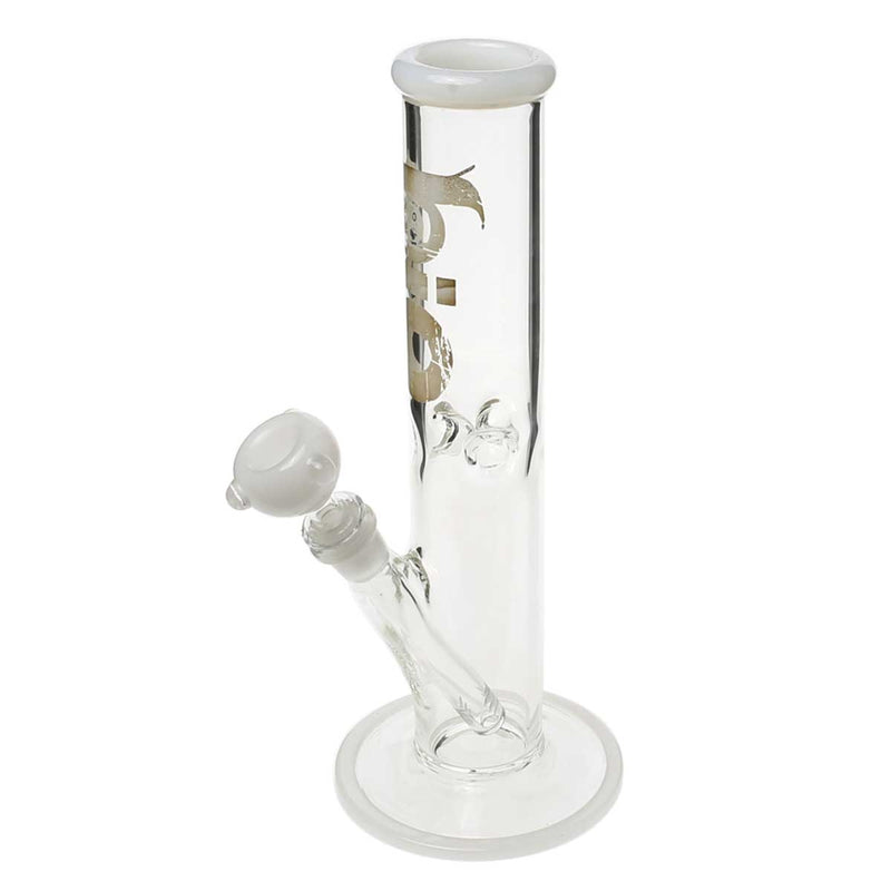 Bio Glass Glass Bong 12" BIO 50mm Straight Water Pipe - White