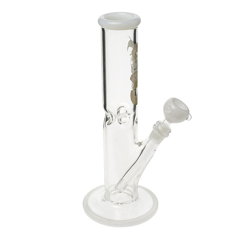 Bio Glass Glass Bong 12" BIO 50mm Straight Water Pipe - White