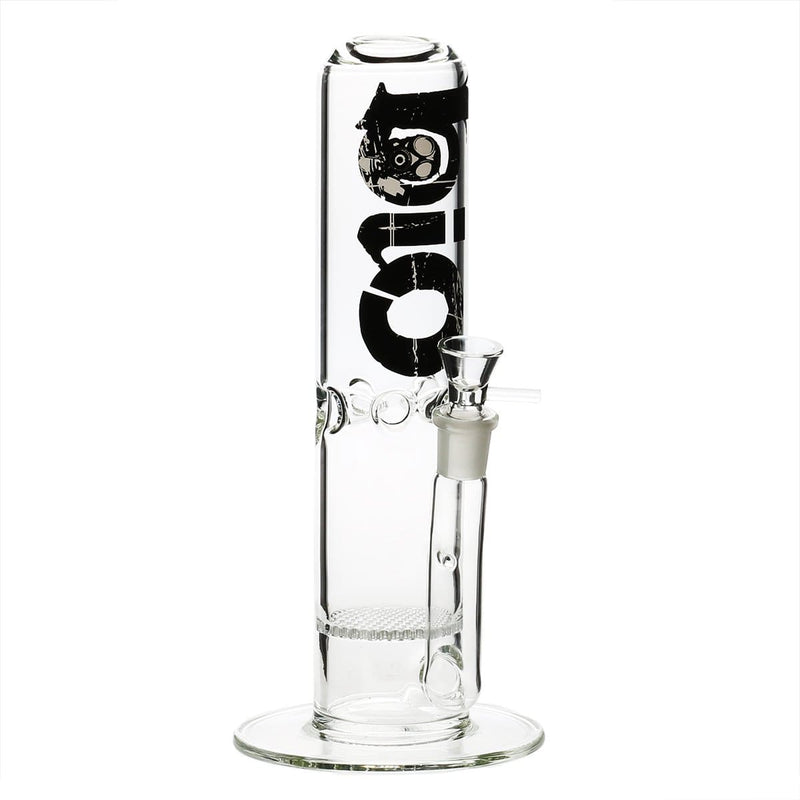 Bio Glass Glass Bong 12" BIO 65mm Honeycomb Water Pipe - Black Logo