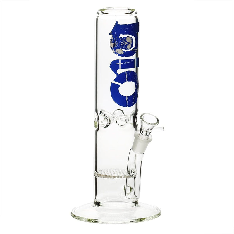 Bio Glass Glass Bong 12" BIO 65mm Honeycomb Water Pipe - Blue Logo