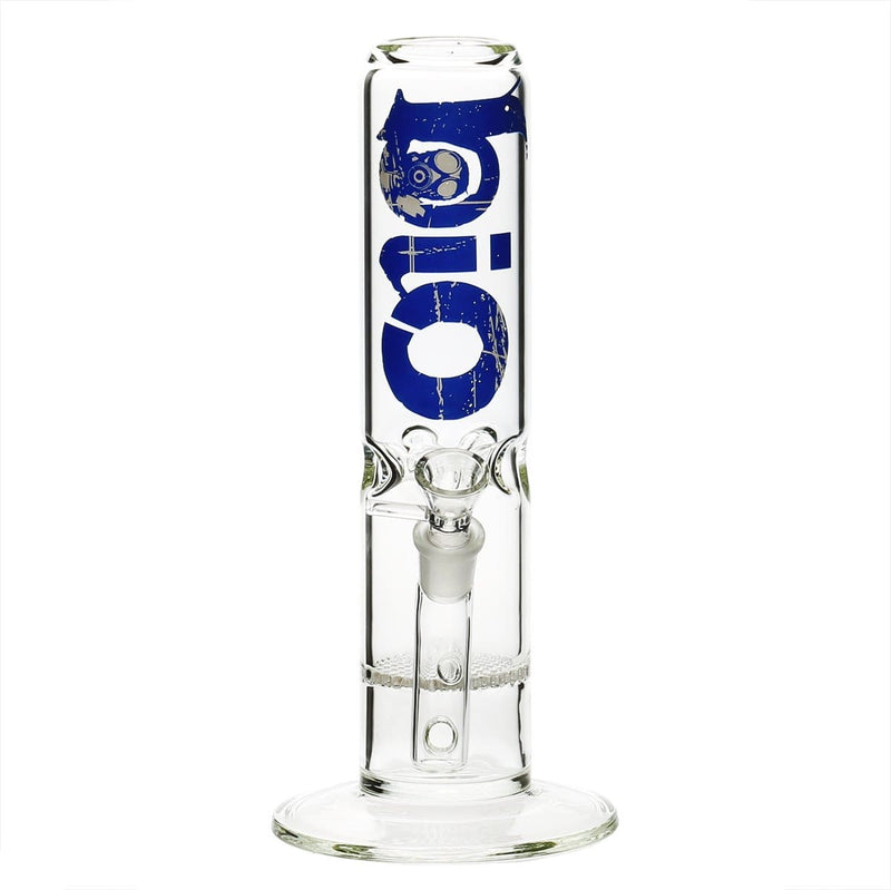 Bio Glass Glass Bong 12" BIO 65mm Honeycomb Water Pipe - Blue Logo