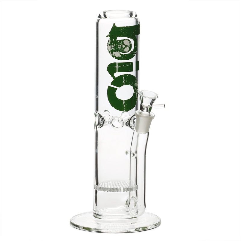 Bio Glass Glass Bong 12" BIO 65mm Honeycomb Water Pipe - Green Logo