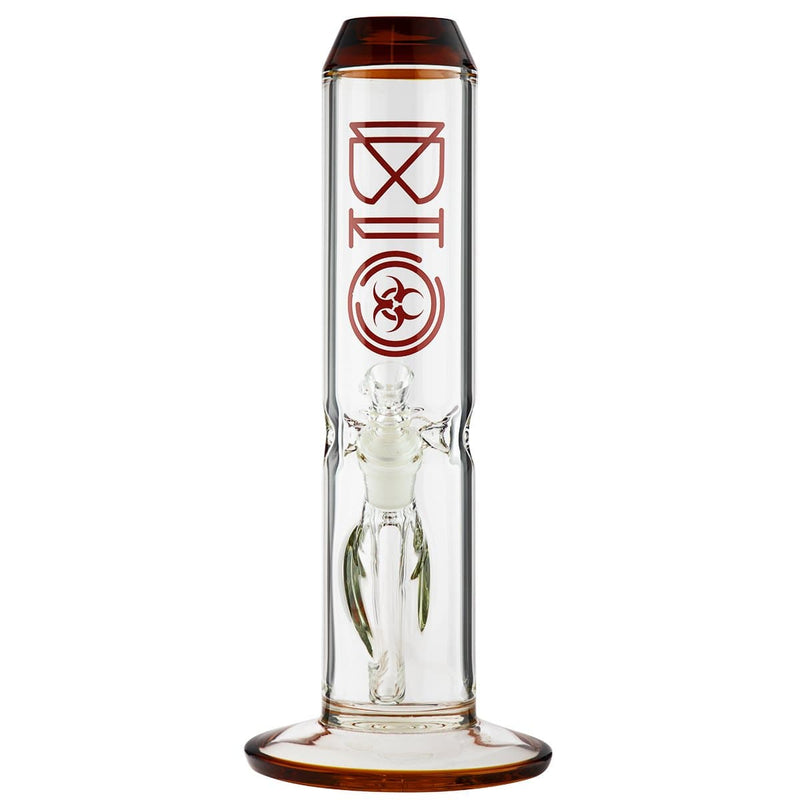 Bio Glass Glass Bong 12" BIO 65mm Straight Water Pipe - Amber