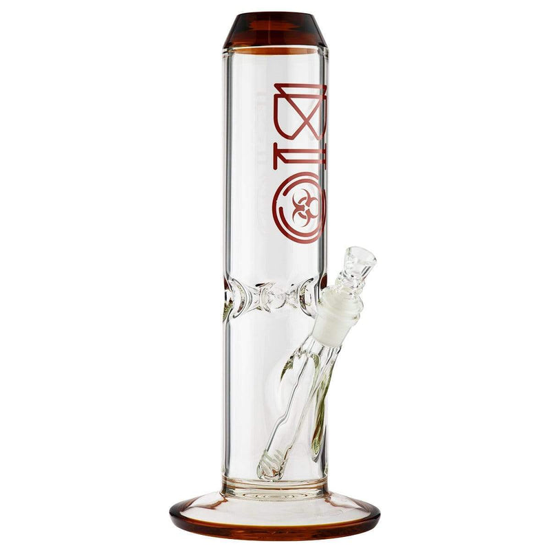 Bio Glass Glass Bong 12" BIO 65mm Straight Water Pipe - Amber