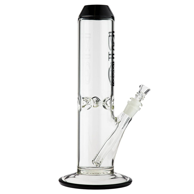 Bio Glass Glass Bong 12" BIO 65mm Straight Water Pipe - Black