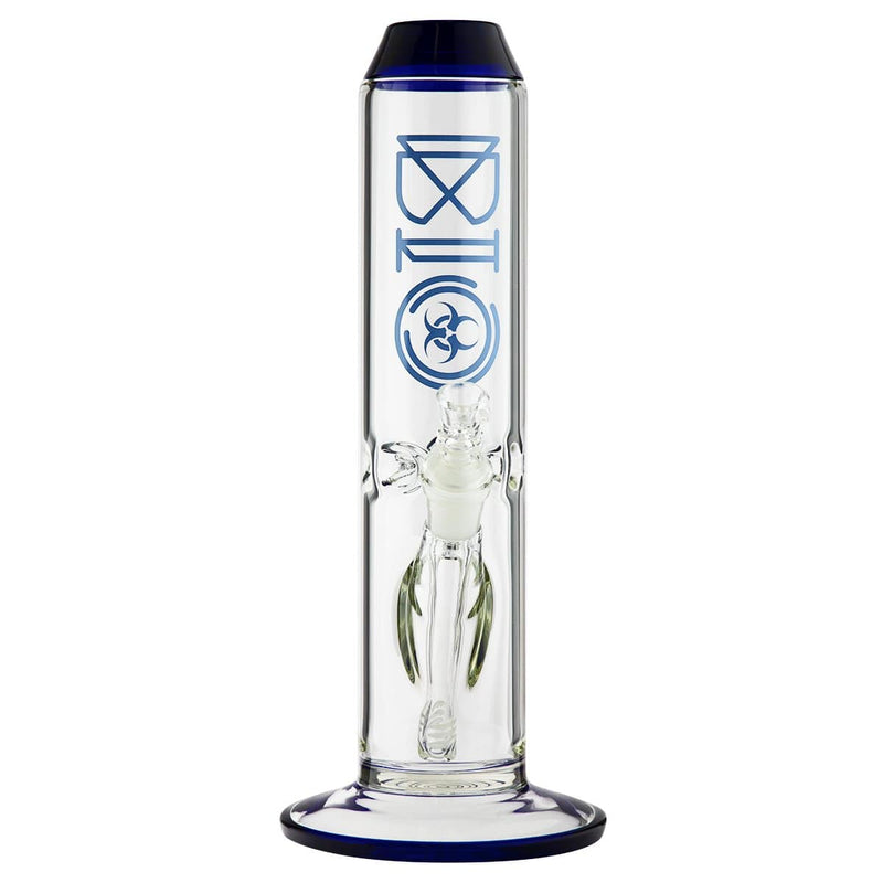 Bio Glass Glass Bong 12" BIO 65mm Straight Water Pipe - Blue