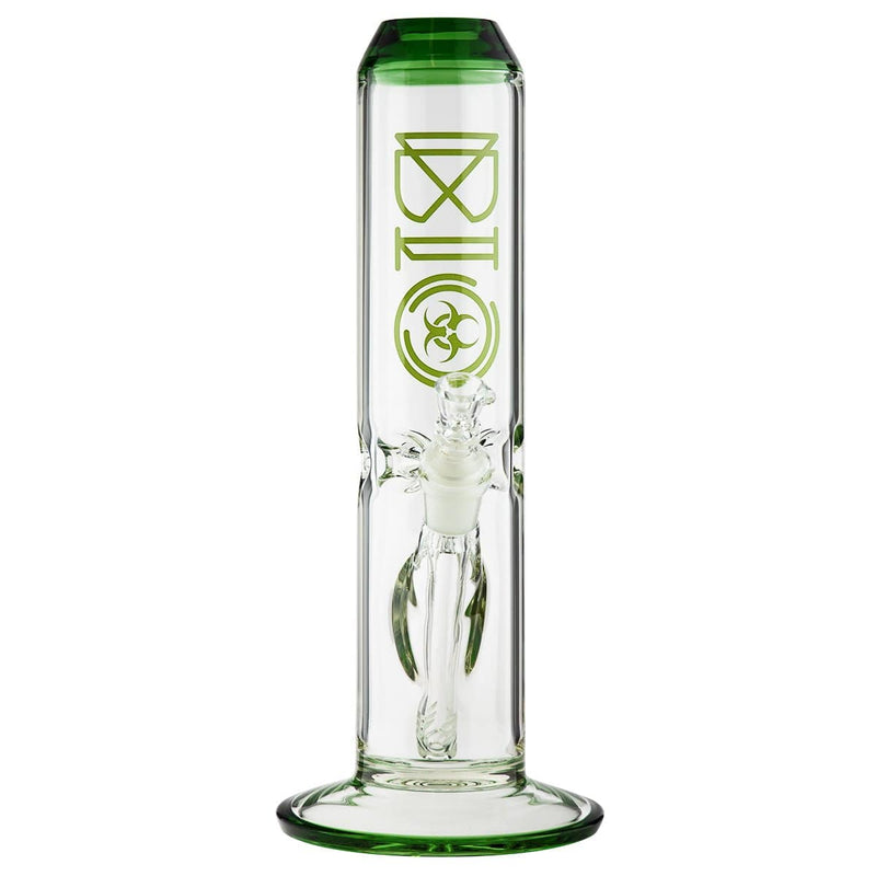 Bio Glass Glass Bong 12" BIO 65mm Straight Water Pipe - Green