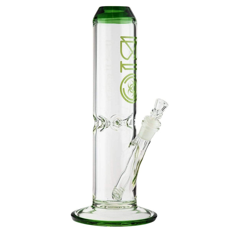 Bio Glass Glass Bong 12" BIO 65mm Straight Water Pipe - Green