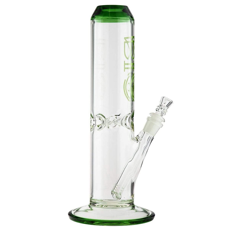 Bio Glass Glass Bong 12" BIO 65mm Straight Water Pipe - Green