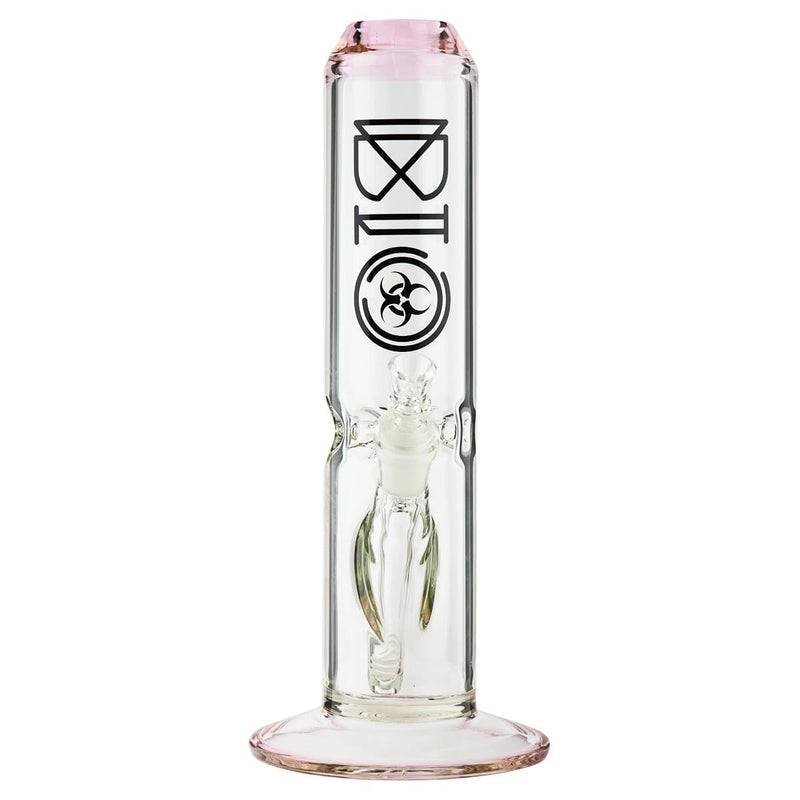 Bio Glass Glass Bong 12" BIO 65mm Straight Water Pipe - Pink