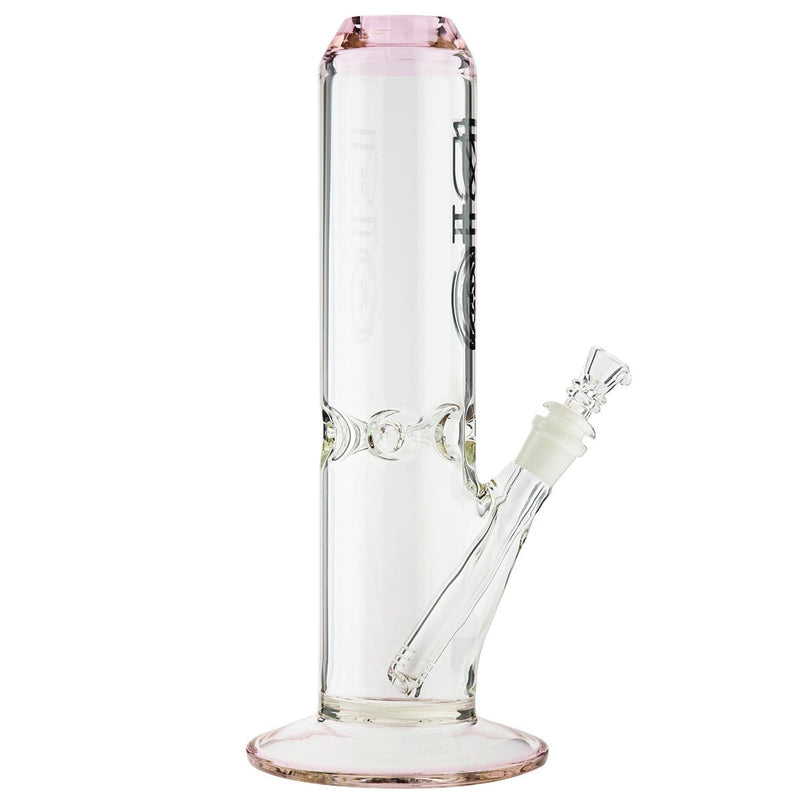 Bio Glass Glass Bong 12" BIO 65mm Straight Water Pipe - Pink