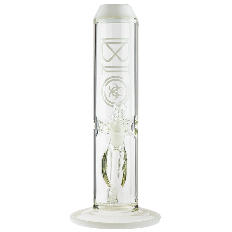 Bio Glass Glass Bong 12" BIO 65mm Straight Water Pipe - White