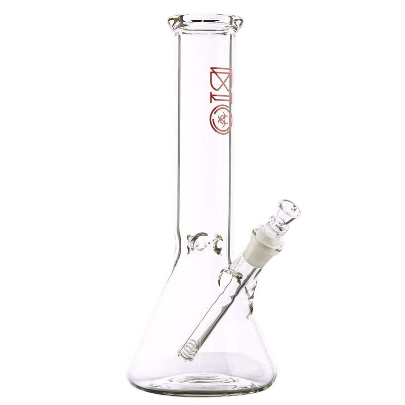 Bio Glass Glass Bong 12" BIO Beaker 50 X 5 - Red