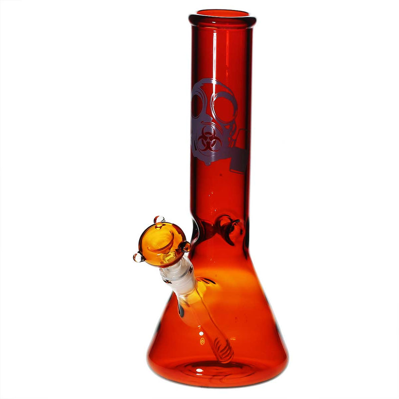 Bio Glass Glass Bong 12" BIO Beaker Water Pipe - Amber