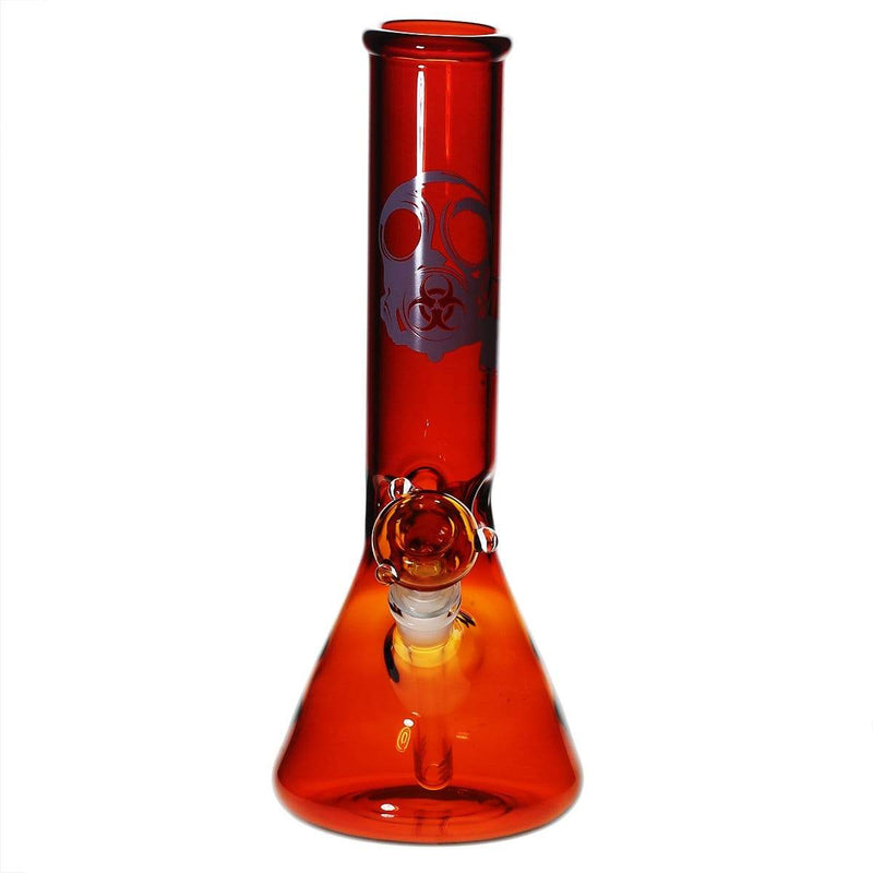 Bio Glass Glass Bong 12" BIO Beaker Water Pipe - Amber